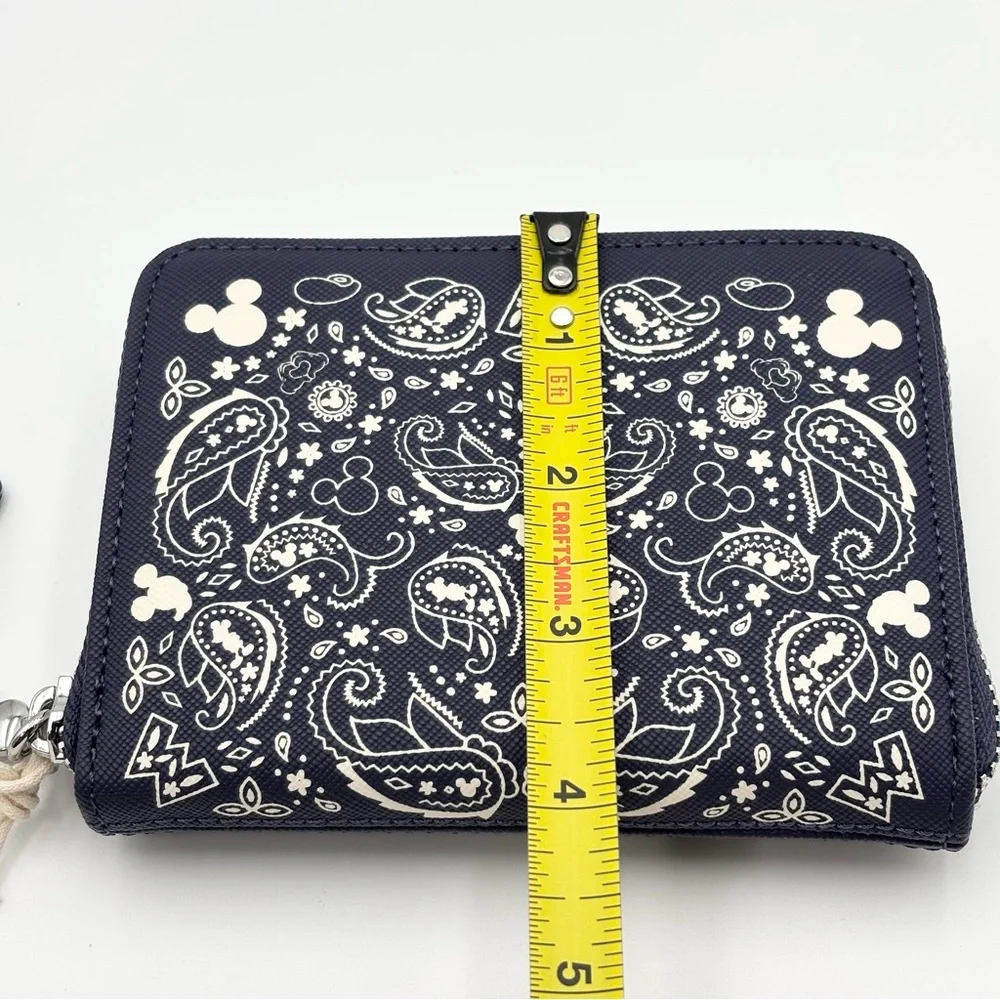 Loungefly Disney Navy Paisley Mickey Mouse
Zip-Around Wallet - Picture 7 of 9